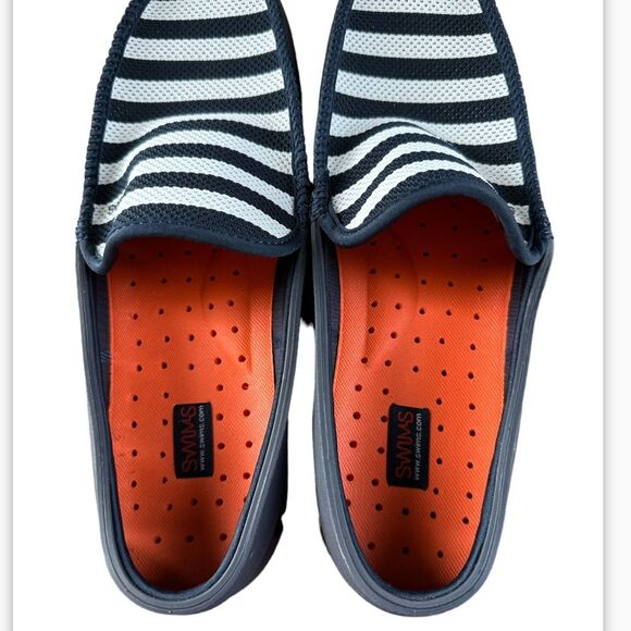 Swims Striped Venetian Loafers Boat Shoe Water Moccasin Men’s Slip On - Picture 9 of 13